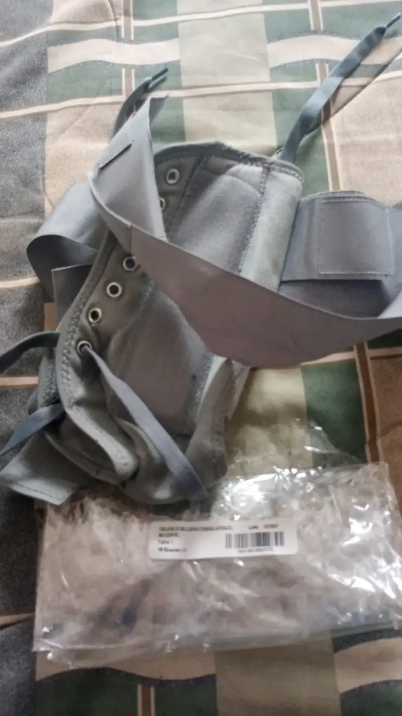 Faja lumbar ajustable gris talla L