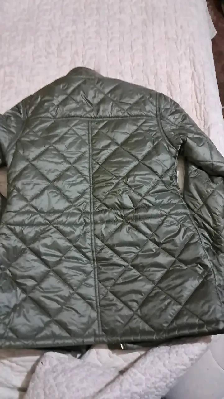Chaqueta acolchada verde oliva Saville Row para mu - 3