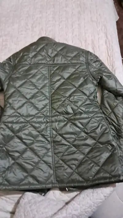 Chaqueta acolchada verde oliva Saville Row para mu - miniatura 3