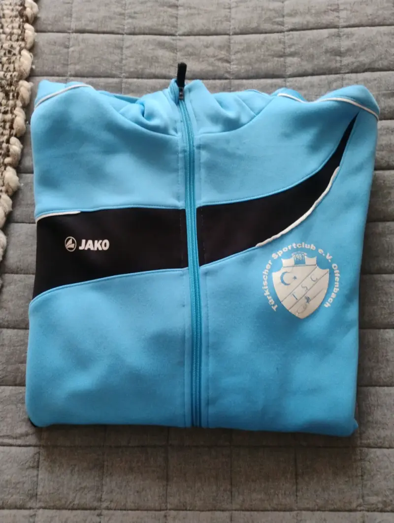 Chaqueta deportiva azul Jako con capucha - 3