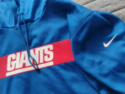 Polerón azul Giants con capucha Nike NFL - miniatura 1