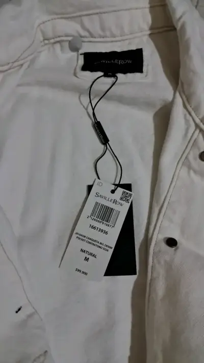 Chaqueta blanca de algodón Saville Row - miniatura 3