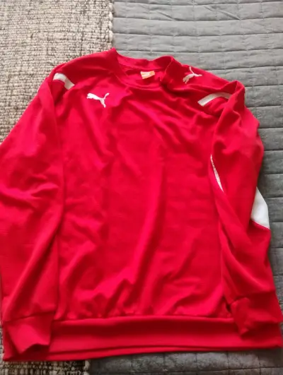 Polerón deportivo rojo Puma para hombre - miniatura 1