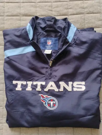 Chaqueta NFL Titans Reebok azul marino - miniatura 4