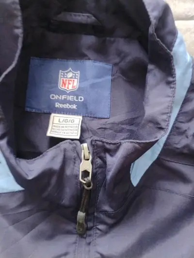 Chaqueta NFL Titans Reebok azul marino - miniatura 5