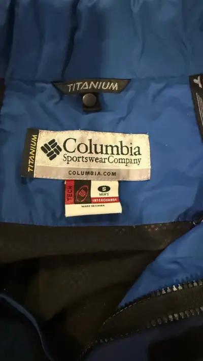 Chaqueta Columbia Titanium azul impermeable - miniatura 3