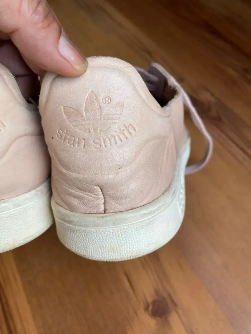 Zapatillas de cuero beige casuales para hombre - 4