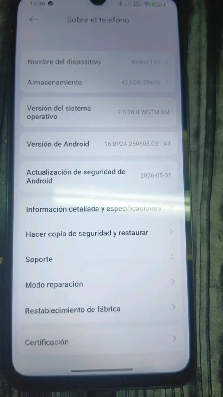 Smartphone Redmi 14C con 4GB RAM y 256GB - 2