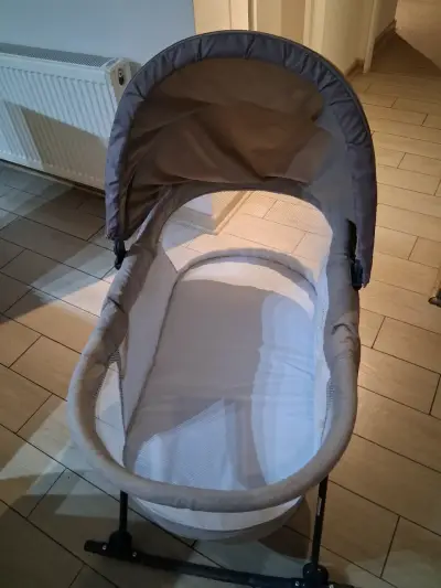 Cuna moisés Infanti plegable beige - miniatura 3