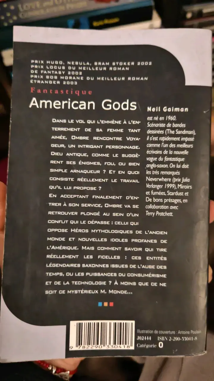 Libro 'American Gods' de Neil Gaiman en francés - 3
