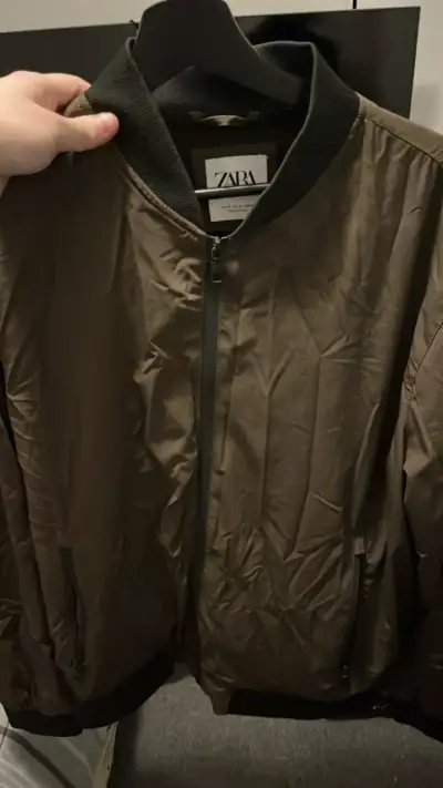 Chaqueta bomber marrón Zara - miniatura 1