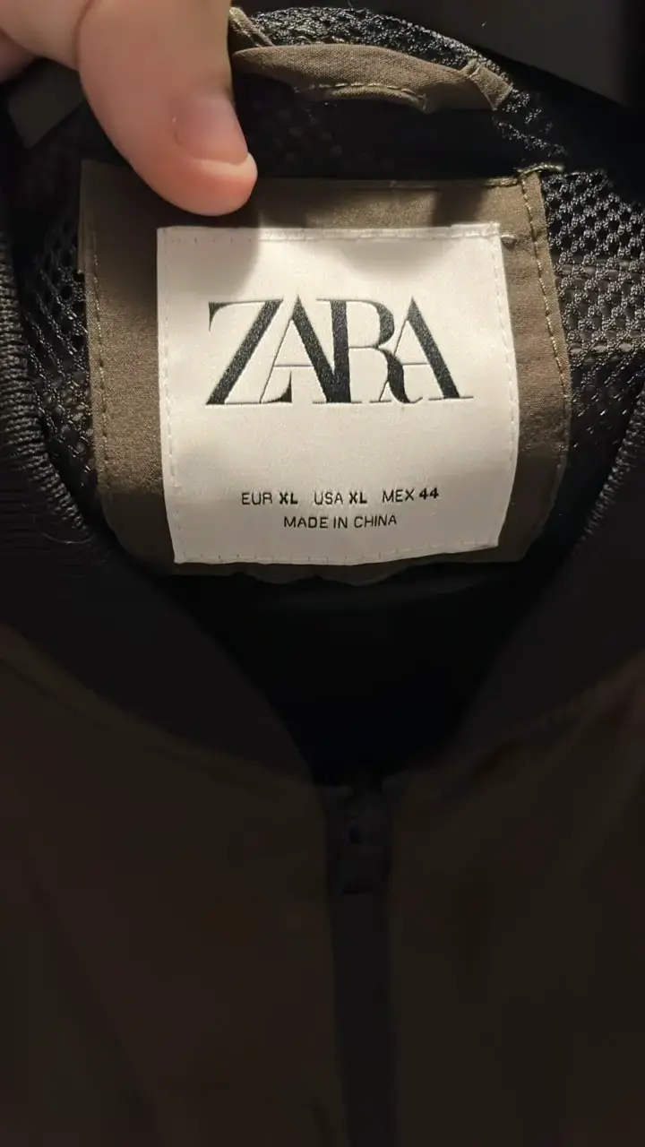 Chaqueta bomber marrón Zara - 3