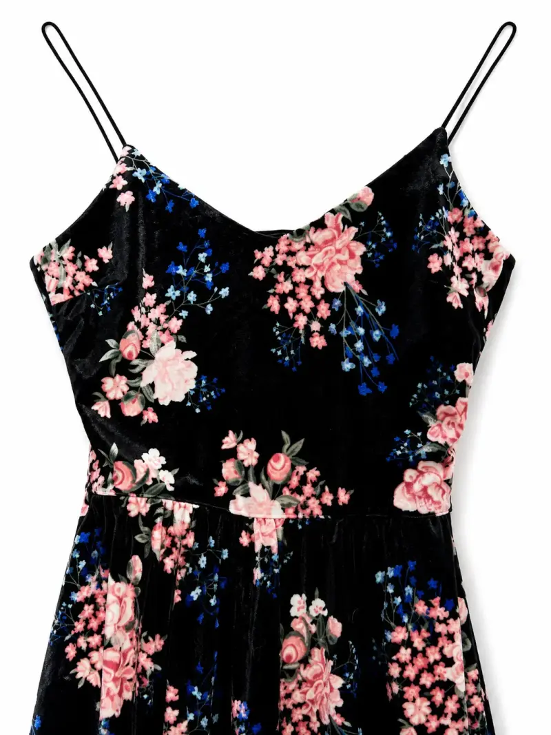 Enterito floral de terciopelo Talla 34(da para 36) - 3