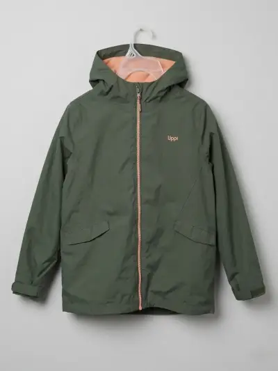 Chaqueta impermeable verde lippi kids - miniatura 1