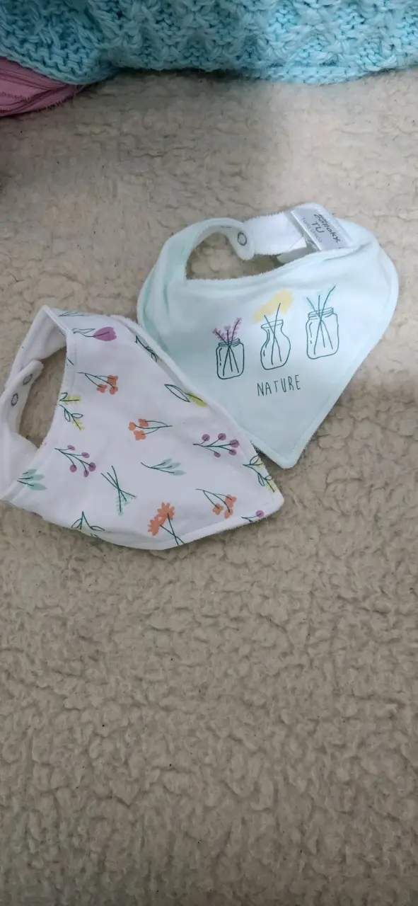 Baberos Colloky para bebé con diseño floral - 2