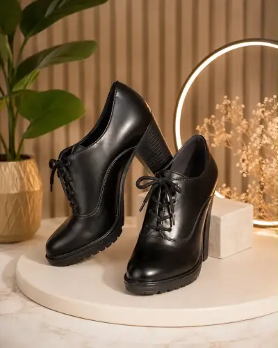 Botas de cuero marrón con detalles dorados - miniatura 2