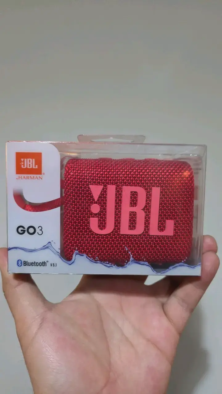Parlante Bluetooth JBL GO 3 Rojo Impermeable - 1