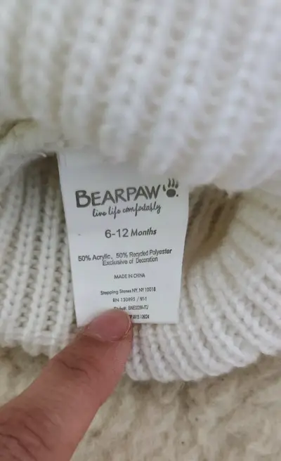 Suéter de bebé Bearpaw 6-12 meses - miniatura 1