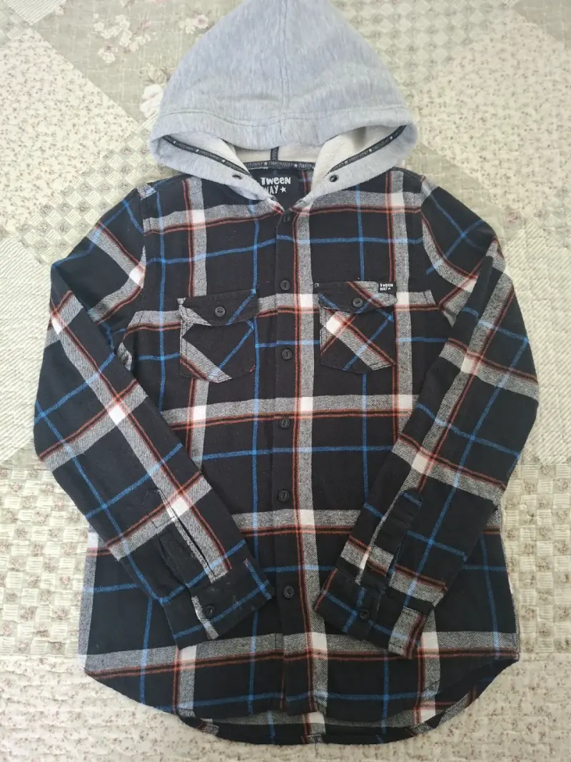 Camisa a cuadros con capucha Tween Way - 2