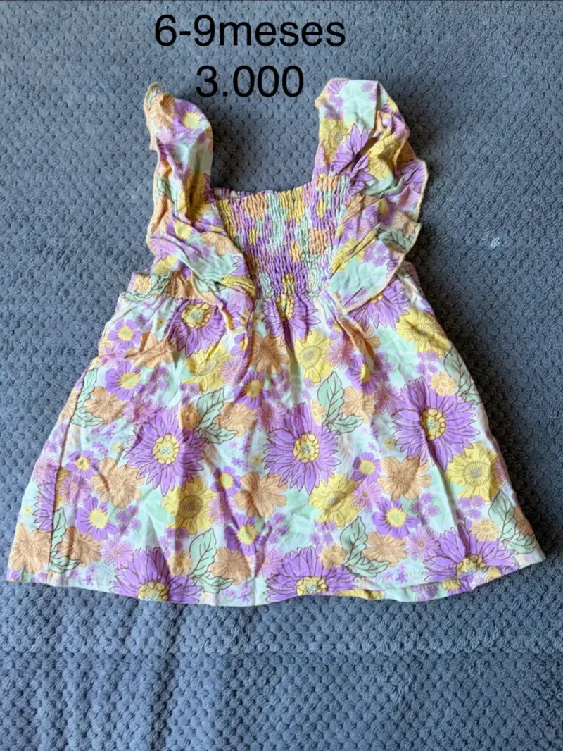 Vestido de bebé floral 9 meses - 2