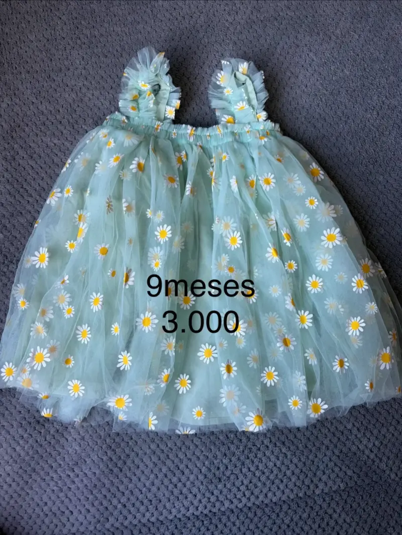 Vestido de bebé floral 9 meses - 4