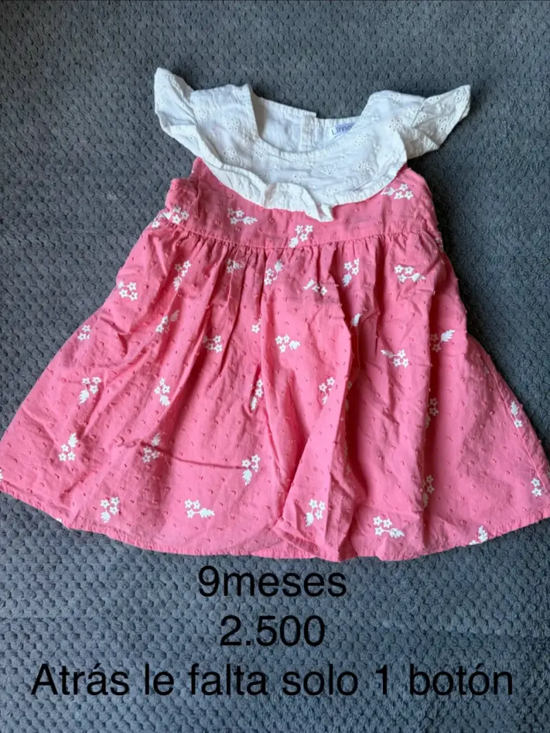 Vestido de bebé floral 9 meses - 6