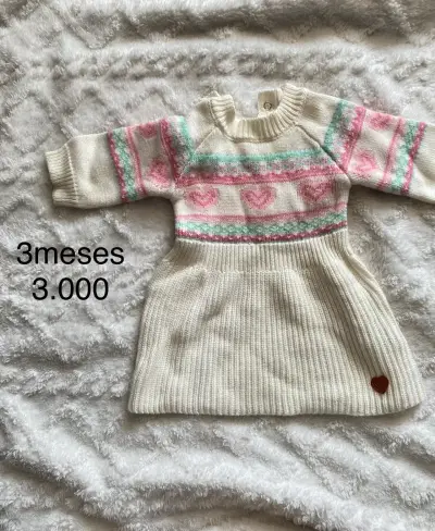 Vestido de bebé con diseño de lunares 4-6 meses - miniatura 6