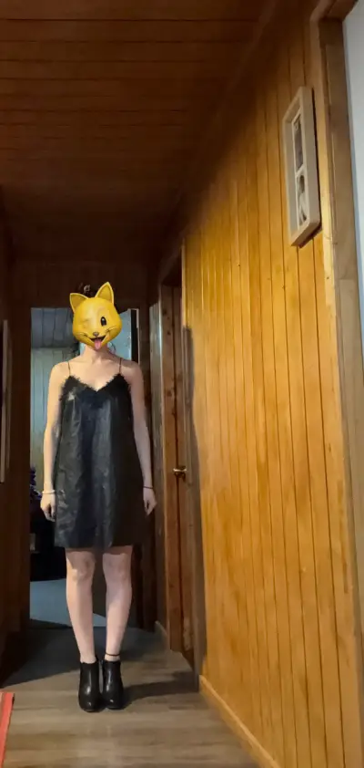 Vestido negro de encaje para mujer talla M - miniatura 1