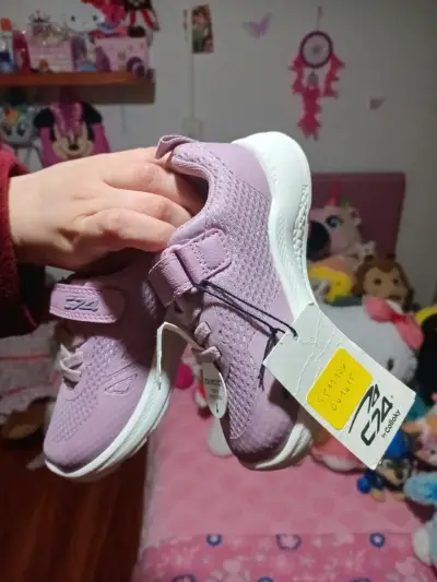 Zapatillas deportivas para niña color lila, n°25. - miniatura 6
