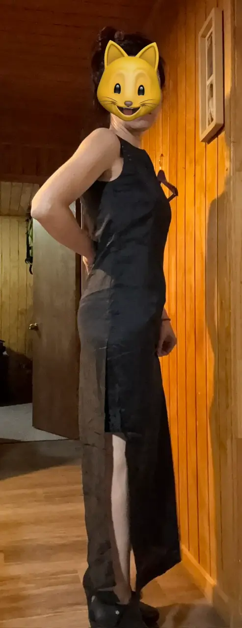 Vestido largo negro talla 36 - 3
