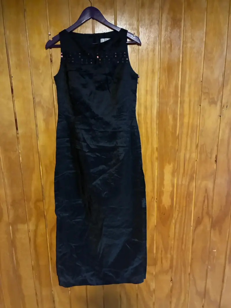 Vestido largo negro talla 36 - 4