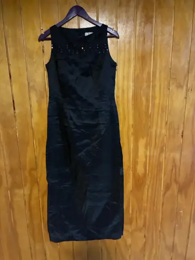 Vestido largo negro talla 36 - miniatura 4