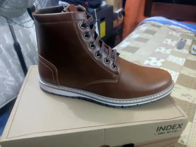 Botin de cuero marrón Index hombre - 3