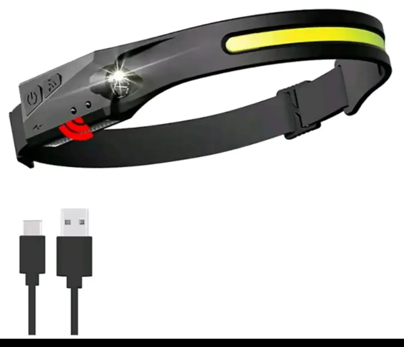 Linterna frontal con sensor de movimiento manos libres - 3