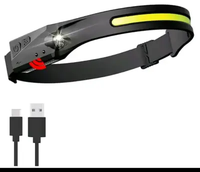 Linterna frontal con sensor de movimiento manos libres - miniatura 3