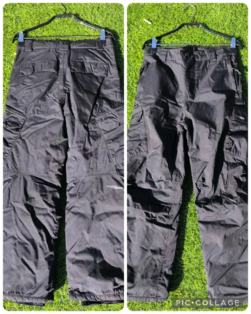 Pantalones de esquí negros impermeables - 1