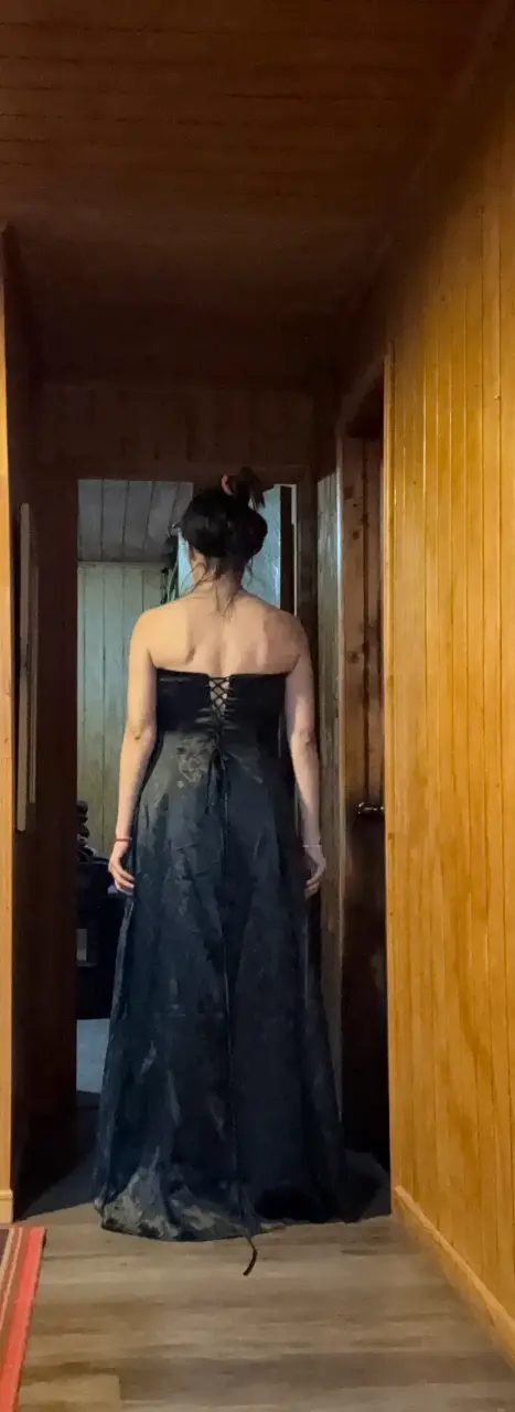 Vestido de noche largo negro talla 40 - 2