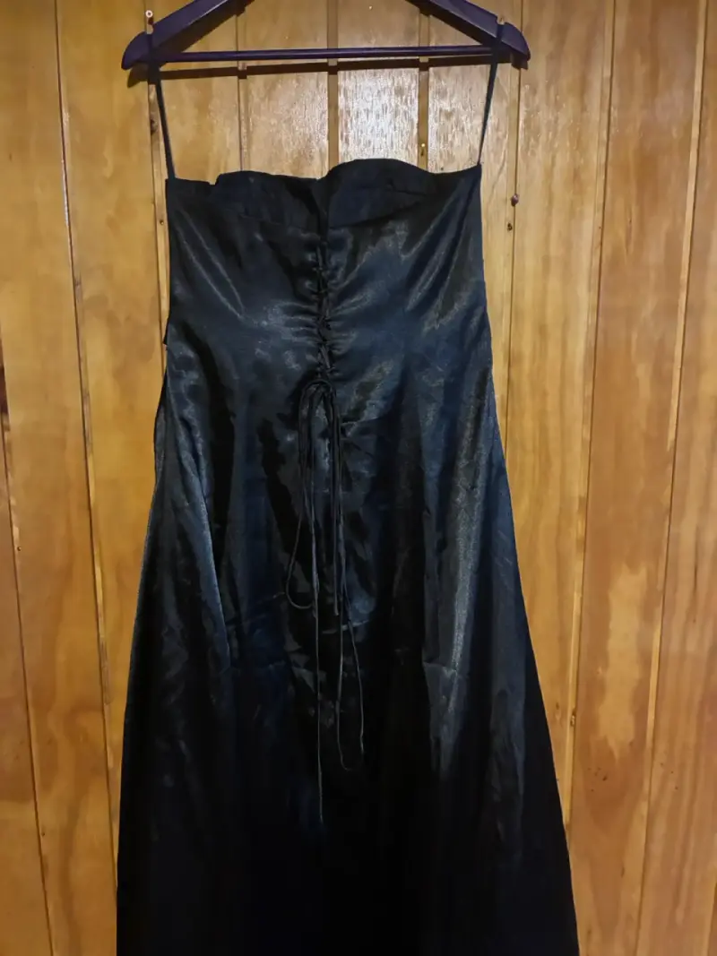 Vestido de noche largo negro talla 40 - 6