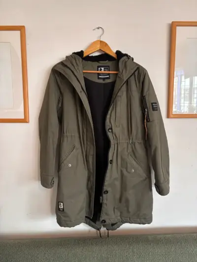 Parka verde con capucha Wild Lama - miniatura 1