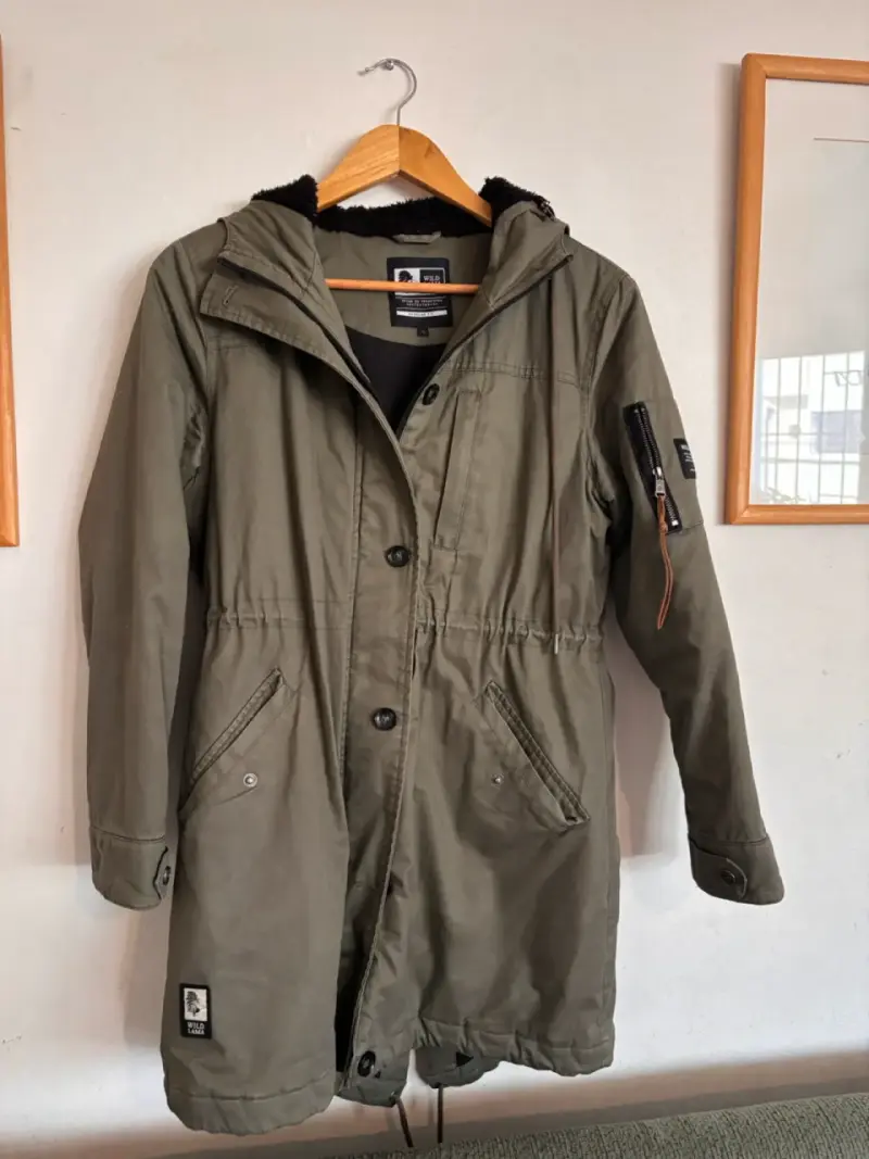 Parka verde con capucha Wild Lama - 2