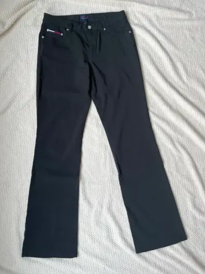 Pantalones negros Tommy Hilfiger para mujer - miniatura 1