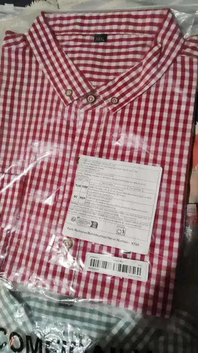 Camisas de hombre a cuadros Comfydaily - miniatura 4