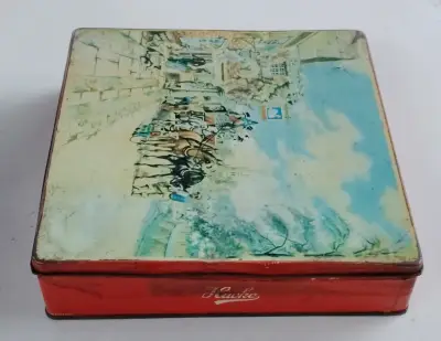 Lata Vintage Galletas Surtido Trianon Hucke - miniatura 2