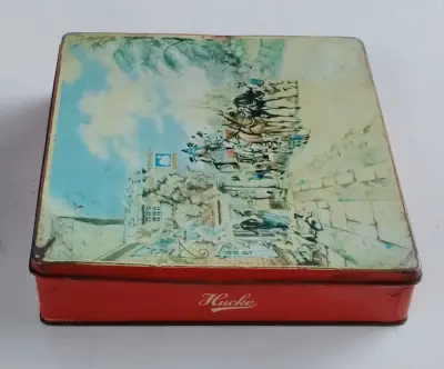 Lata Vintage Galletas Surtido Trianon Hucke - miniatura 4