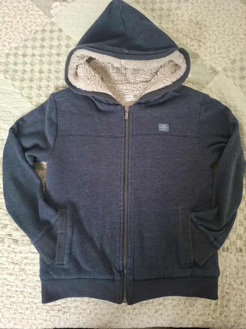 Chaqueta con capucha para niño Colloky azul - 2
