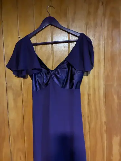 Vestido largo morado talla 40 - miniatura 4