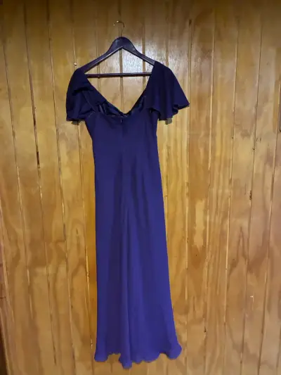 Vestido largo morado talla 40 - miniatura 5