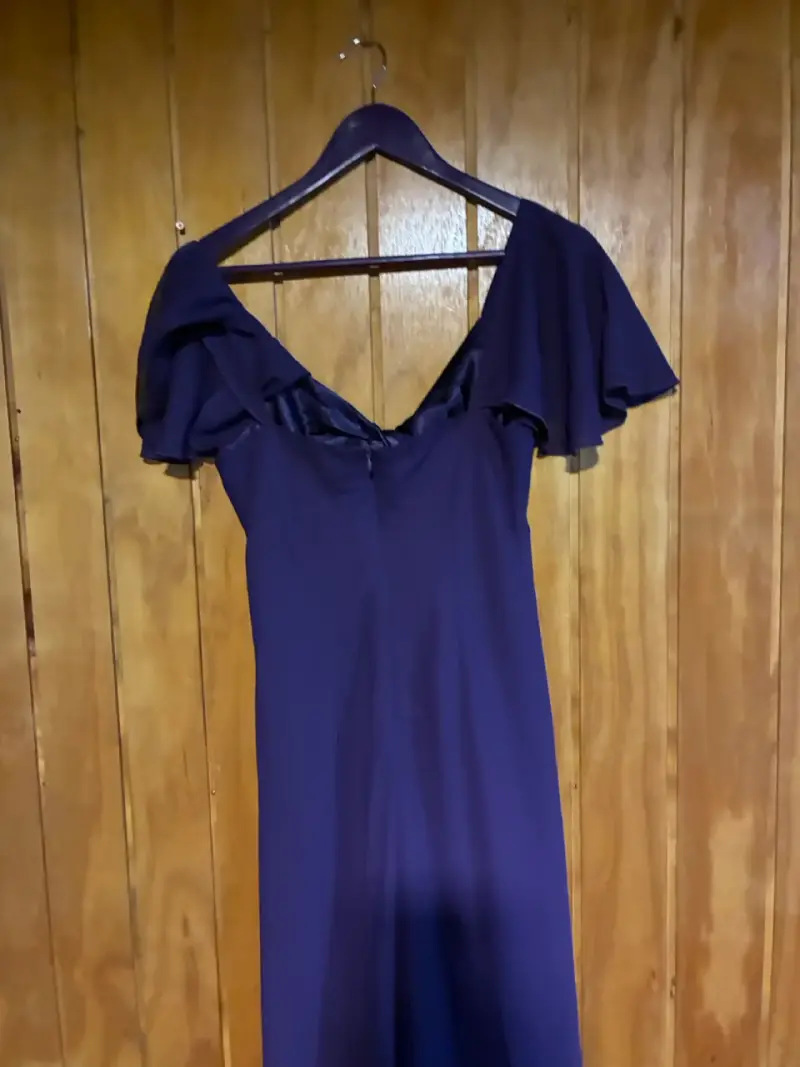 Vestido largo morado talla 40 - 6