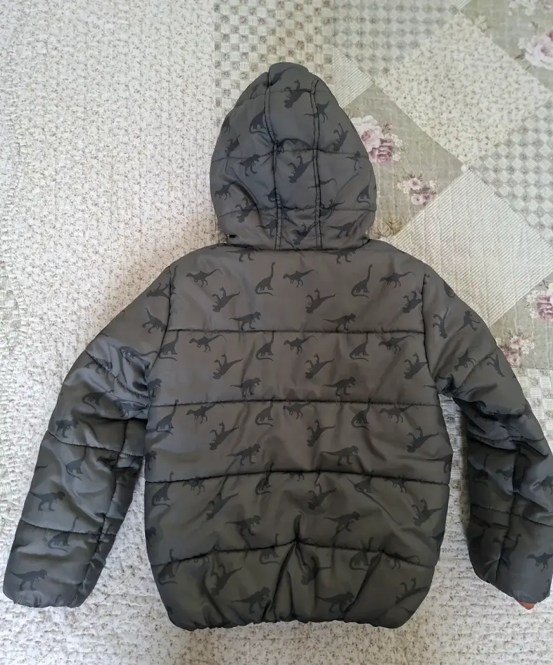 Parka  de niño con capucha y diseño de dinosaurio - 2