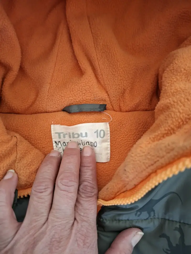 Parka  de niño con capucha y diseño de dinosaurio - 3